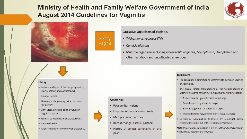 Ministry of Health and Family Welfare Government of India August 2014 Guidelines for Vaginitis