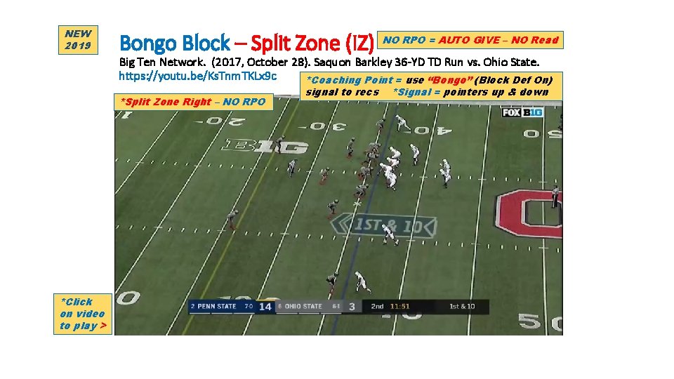 NEW 2019 Bongo Block – Split Zone (IZ) NO RPO = AUTO GIVE –