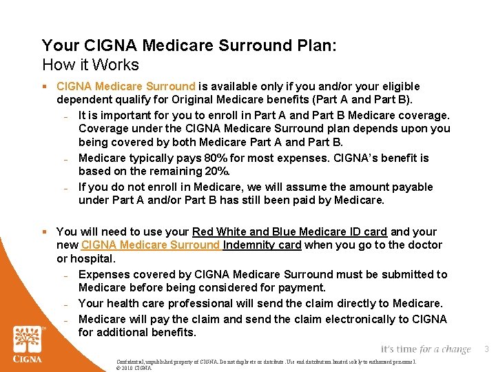 Your CIGNA Medicare Surround Plan: How it Works § CIGNA Medicare Surround is available