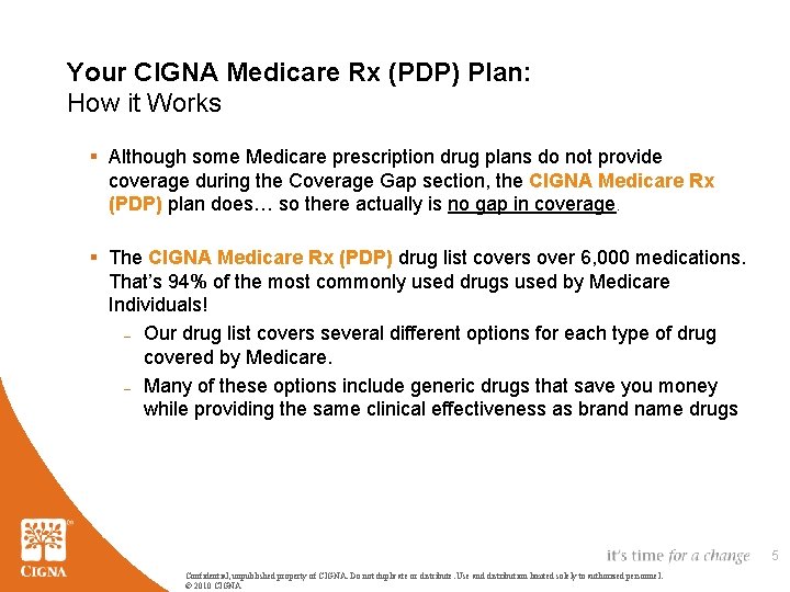 Your CIGNA Medicare Rx (PDP) Plan: How it Works § Although some Medicare prescription