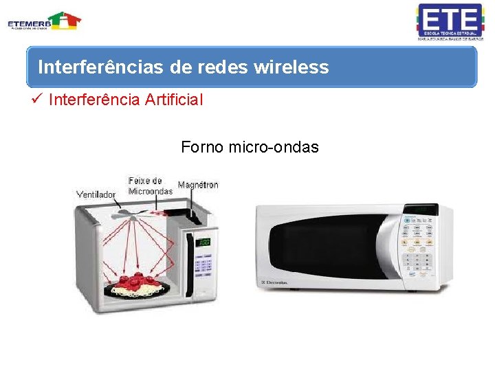 Interferências de redes wireless ü Interferência Artificial Forno micro-ondas 