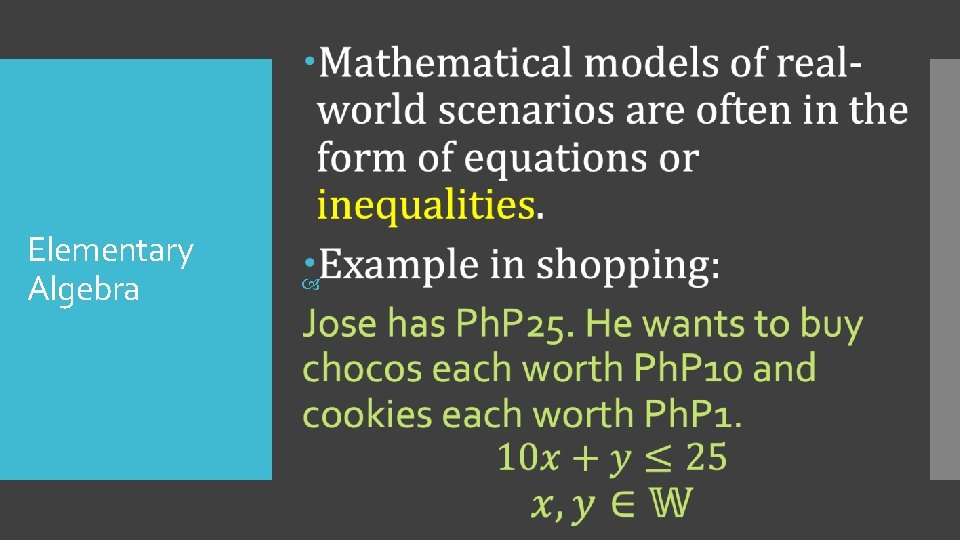 Elementary Algebra 