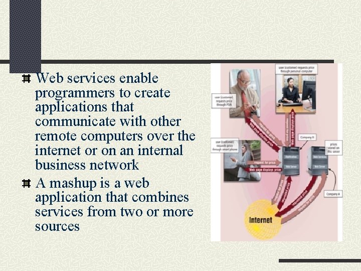 Web services enable programmers to create applications that communicate with other remote computers over