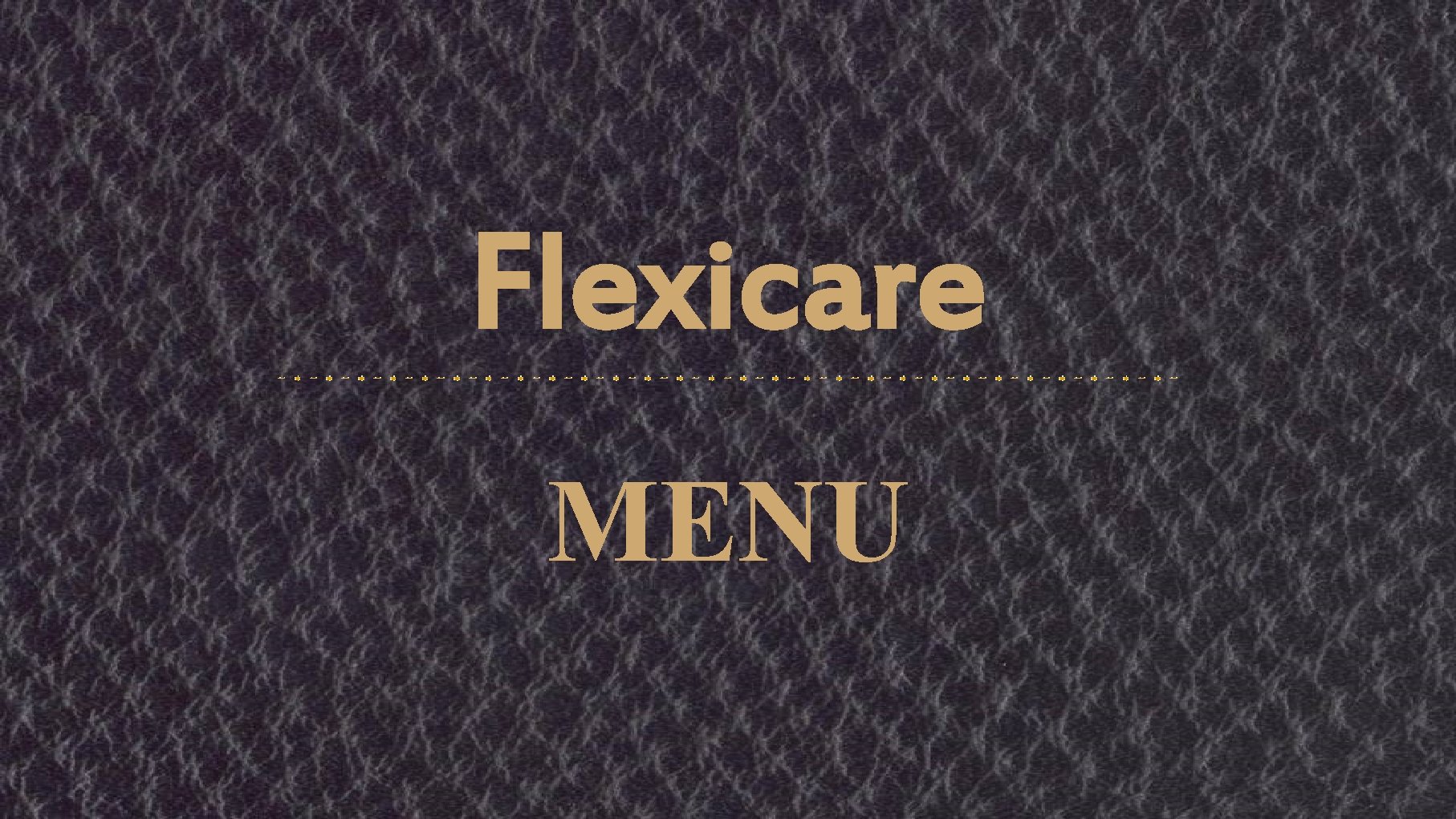Flexicare MENU 