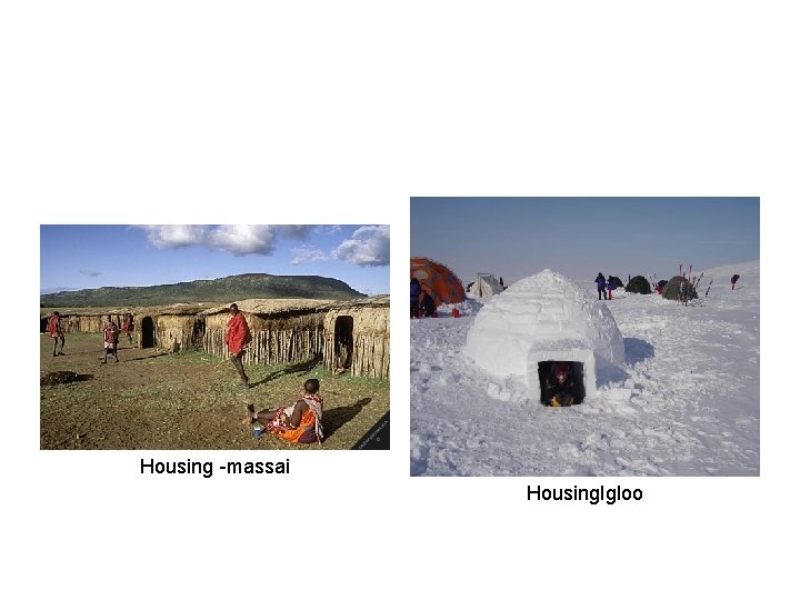 Housing -massai Housing. Igloo 