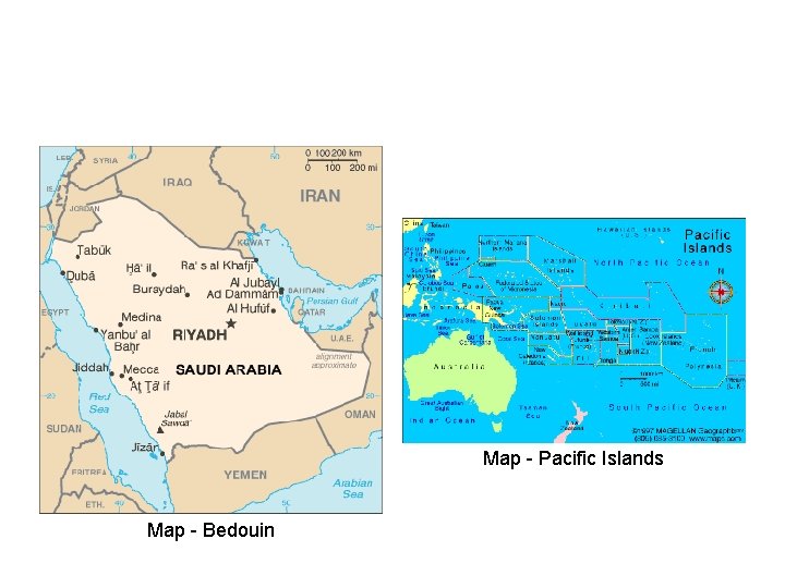 Map - Pacific Islands Map - Bedouin 