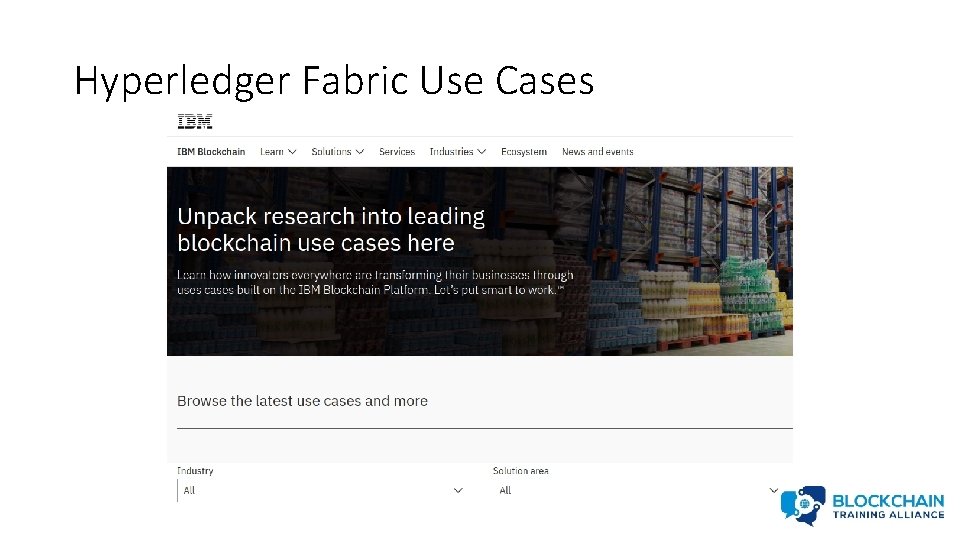 Hyperledger Fabric Use Cases 