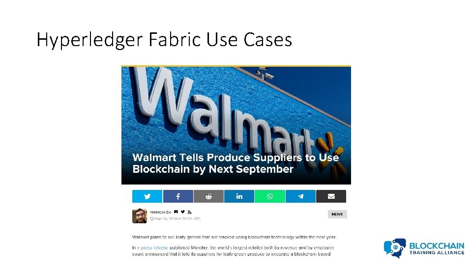 Hyperledger Fabric Use Cases 