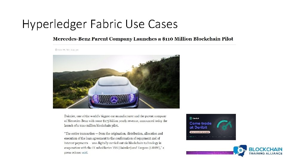 Hyperledger Fabric Use Cases 