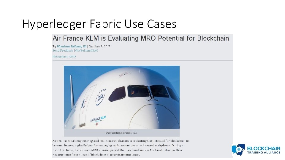 Hyperledger Fabric Use Cases 