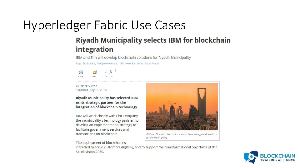 Hyperledger Fabric Use Cases 