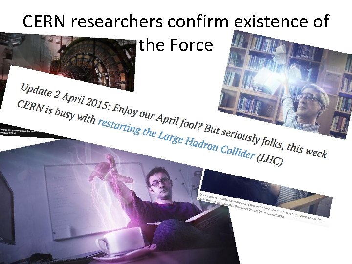 CERN researchers confirm existence of the Force 