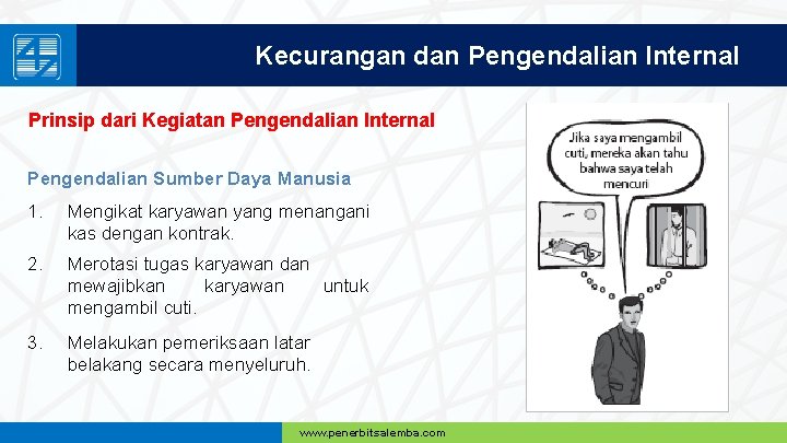 Kecurangan dan Pengendalian Internal Prinsip dari Kegiatan Pengendalian Internal Pengendalian Sumber Daya Manusia 1.