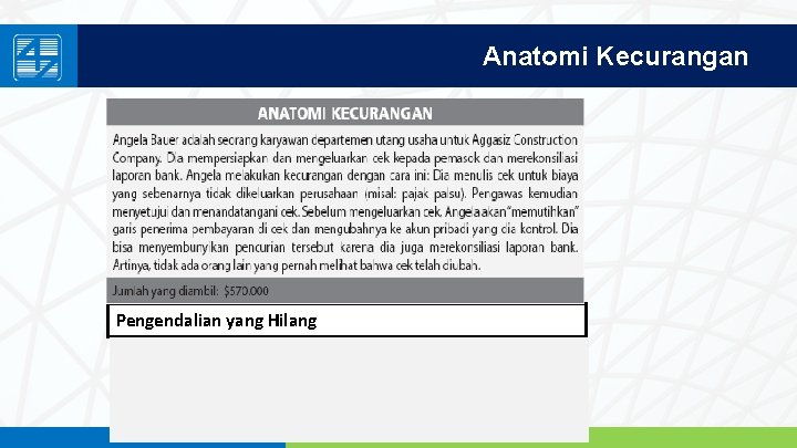 Anatomi Kecurangan Pengendalian yang Hilang www. penerbitsalemba. com 