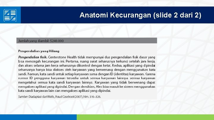 Anatomi Kecurangan (slide 2 dari 2) www. penerbitsalemba. com 