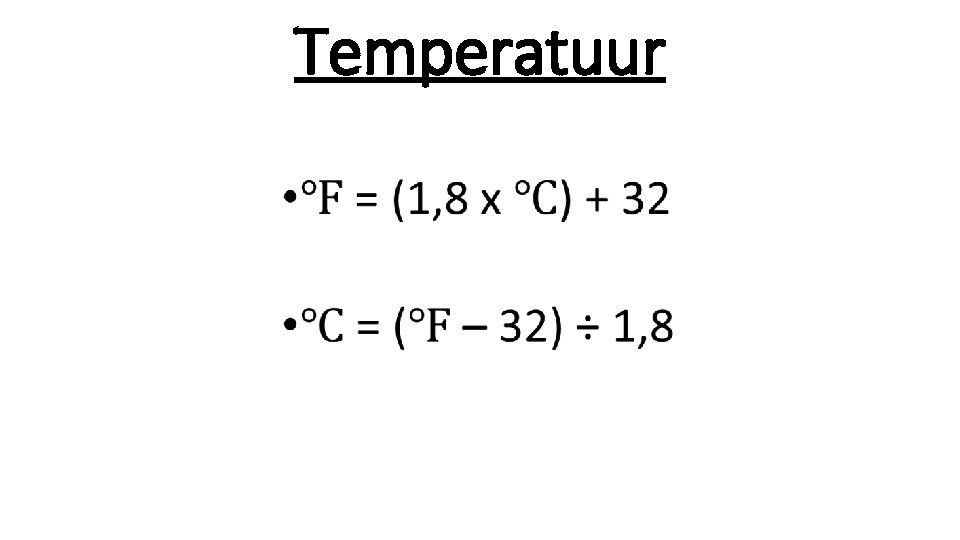 Temperatuur 