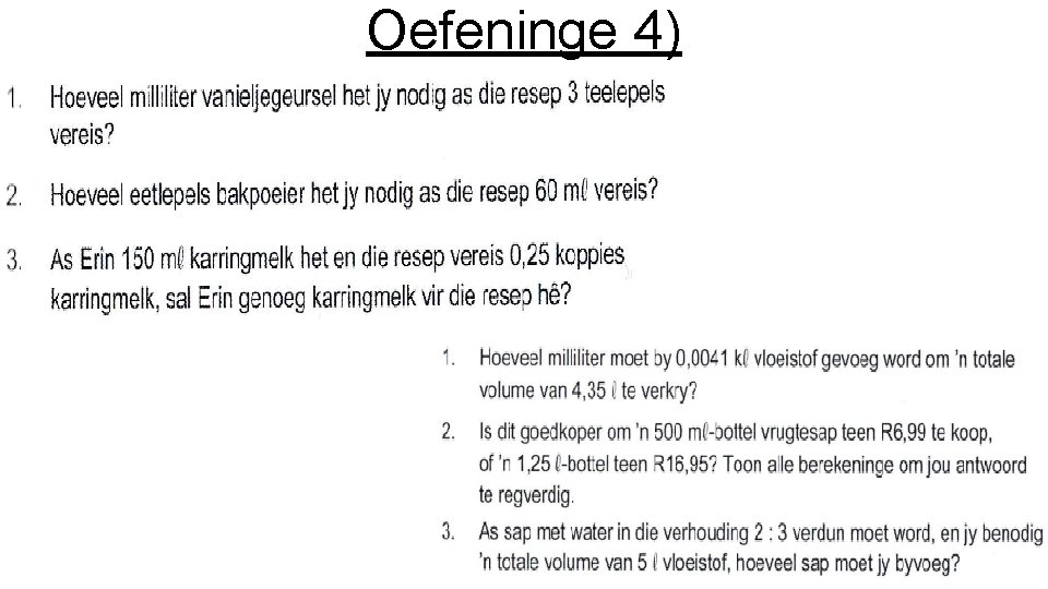 Oefeninge 4) 