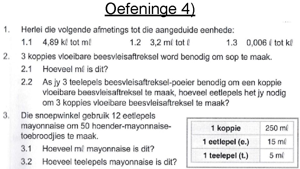 Oefeninge 4) 