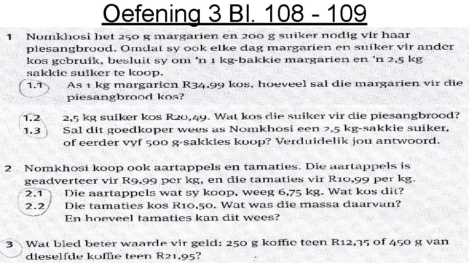 Oefening 3 Bl. 108 - 109 