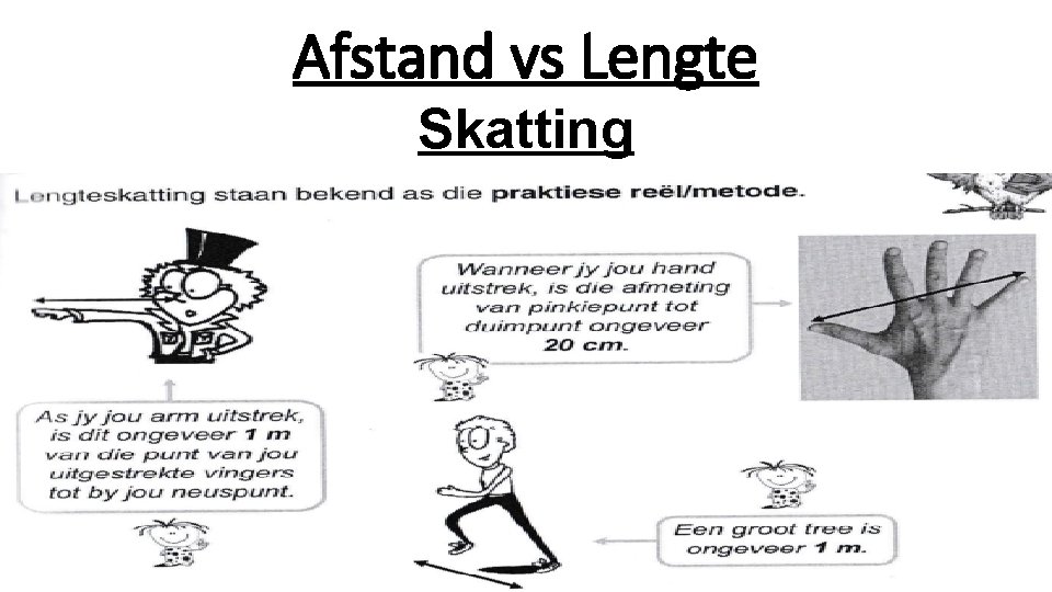 Afstand vs Lengte Skatting 