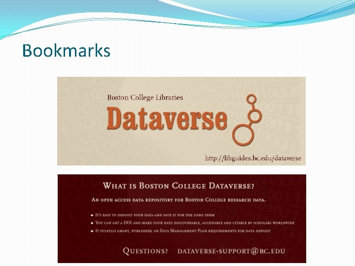 Bookmarks 