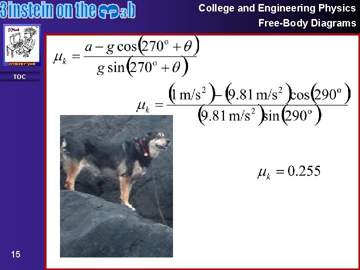 College and Engineering Physics Free-Body Diagrams TOC 15 