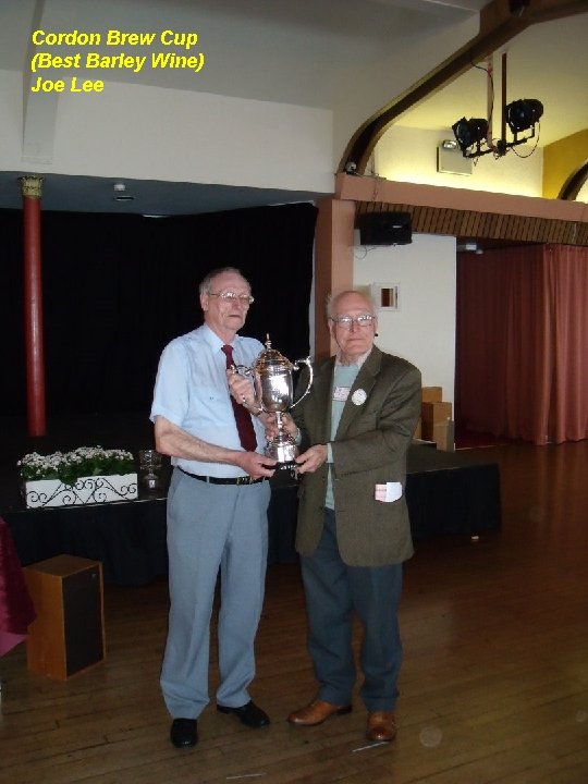 Cordon Brew Cup (Best Barley Wine) Joe Lee 