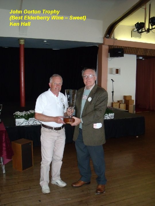John Gorton Trophy (Best Elderberry Wine – Sweet) Ken Hall 