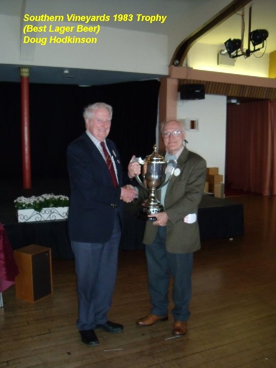 Southern Vineyards 1983 Trophy (Best Lager Beer) Doug Hodkinson 