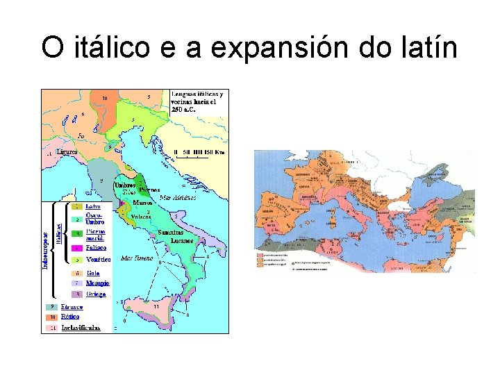 O itálico e a expansión do latín 