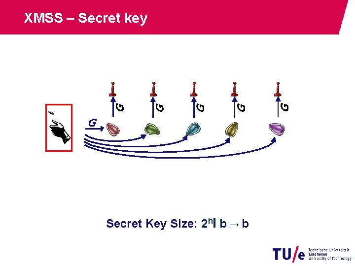 G Secret Key Size: 2 hl b → b G G G XMSS –