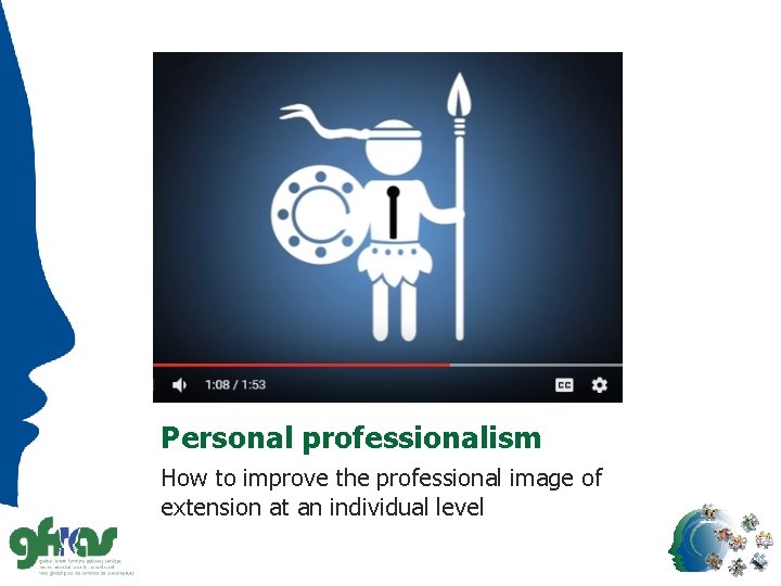 Personal professionalism How to improve the professional image of extension at an individual level