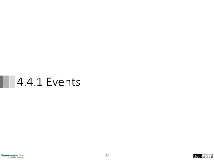 4. 4. 1 Events 32 