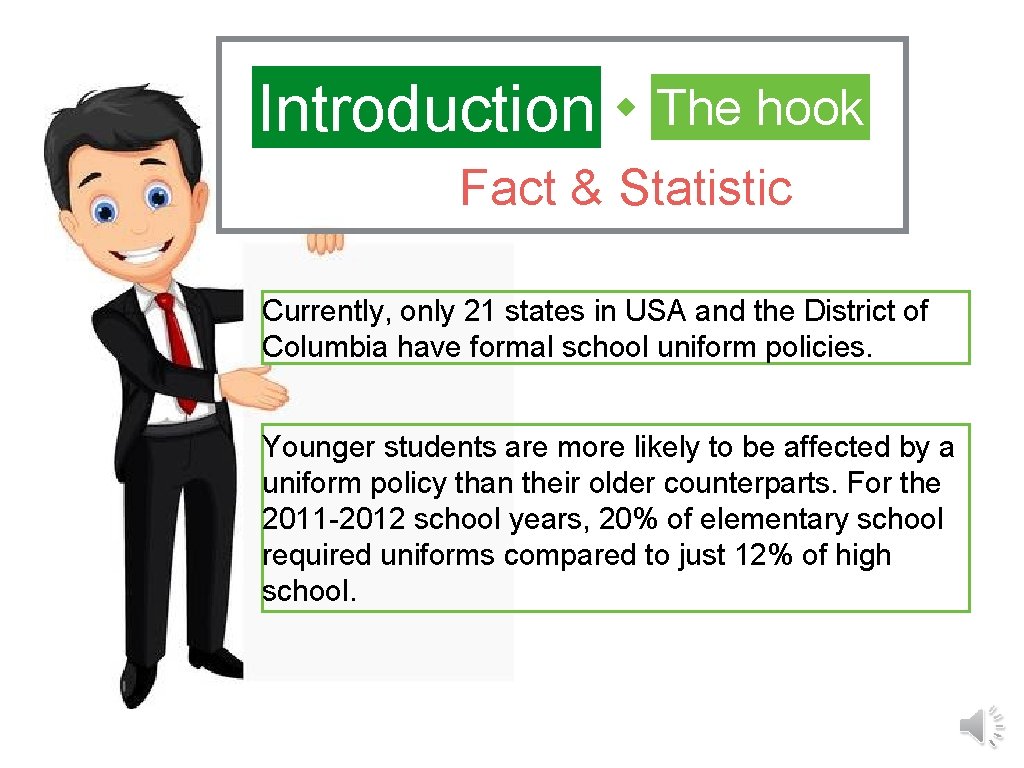 Introduction The hook Fact & Statistic Currently, only 21 states in USA and the