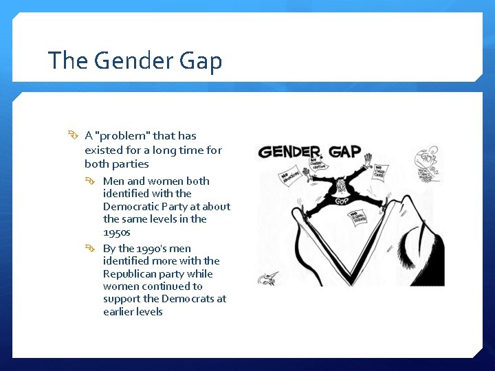 The Gender Gap A "problem" that has existed for a long time for both