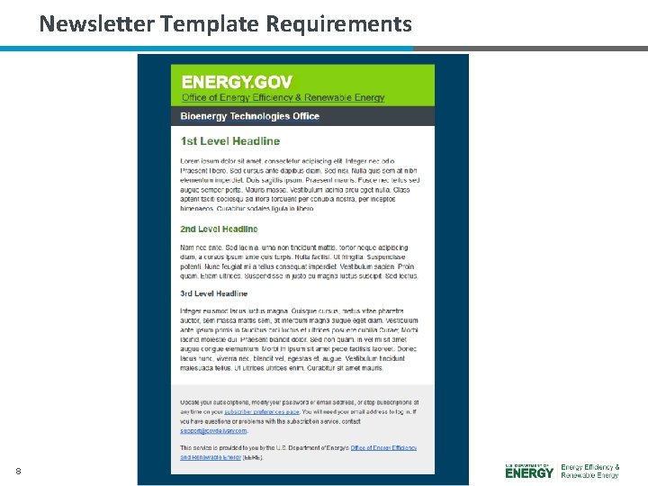 Newsletter Template Requirements 8 
