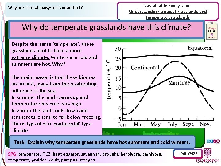 Why are natural ecosystems important? Sustainable Ecosystems Understanding tropical grasslands and temperate grasslands Why