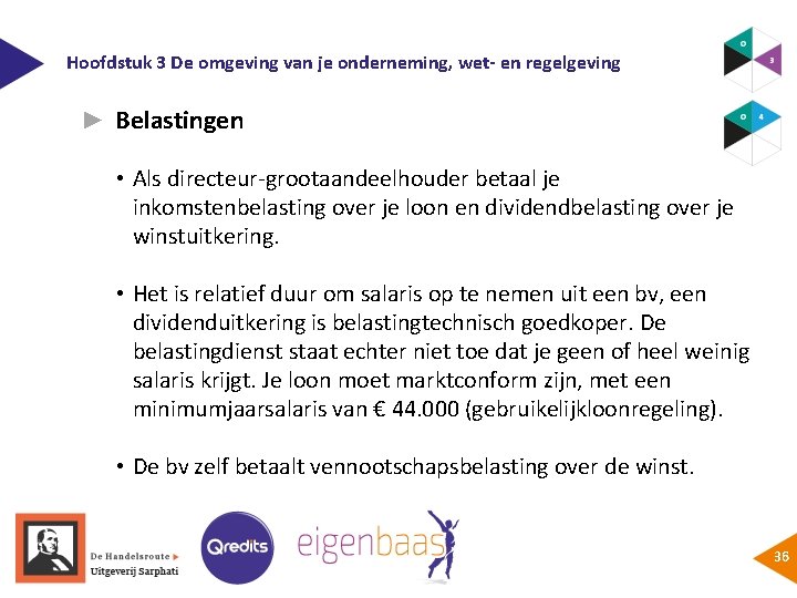 Hoofdstuk 3 De omgeving van je onderneming, wet- en regelgeving ► Belastingen • Als