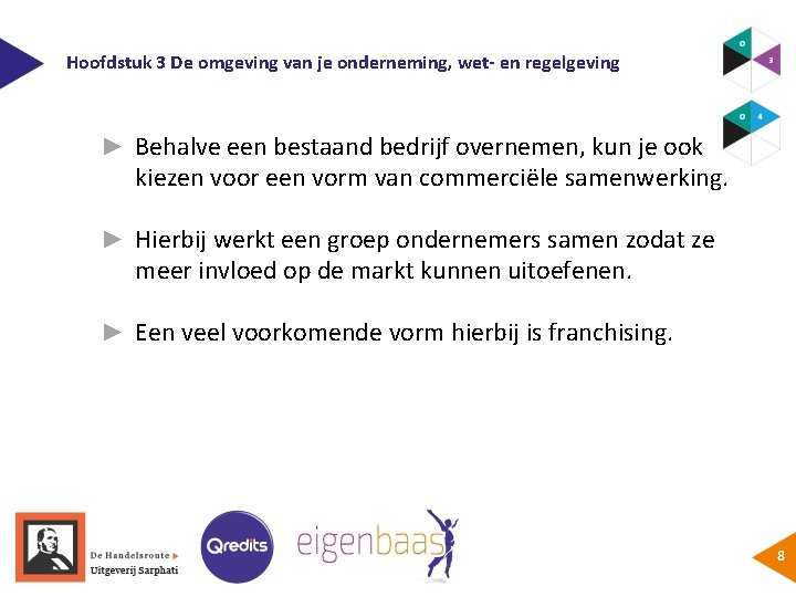 Hoofdstuk 3 De omgeving van je onderneming, wet- en regelgeving ► Behalve een bestaand