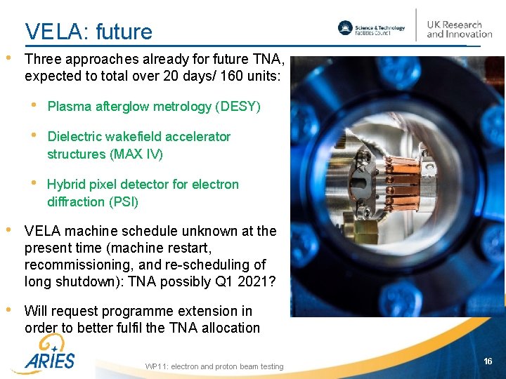 VELA: future • Three approaches already for future TNA, expected to total over 20