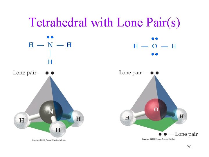 Tetrahedral with Lone Pair(s) 36 