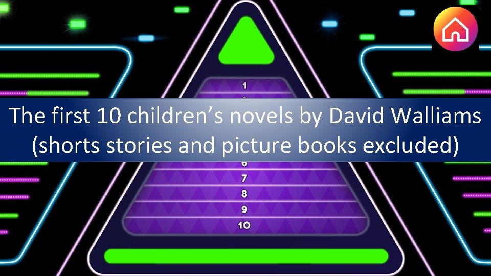 The first 10 children’s novels by David Walliams (shorts stories and picture books excluded)