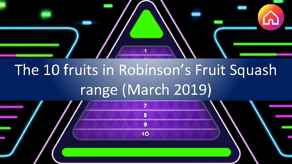 The 10 fruits in Robinson’s Fruit Squash range (March 2019) 