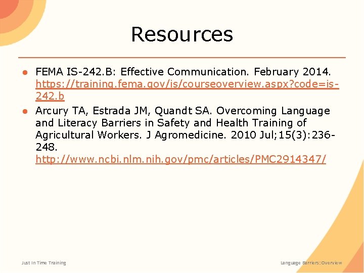 Language Barriers During an Animal Health Emergency