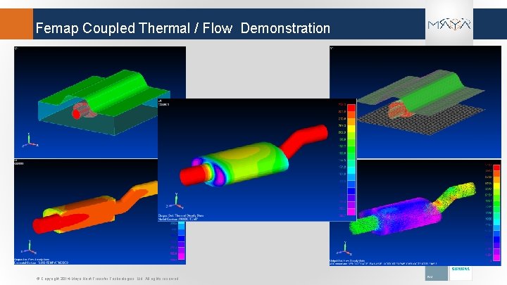 Femap Coupled Thermal / Flow Demonstration © Copyright 2014 Maya Heat Transfer Technologies, Ltd.