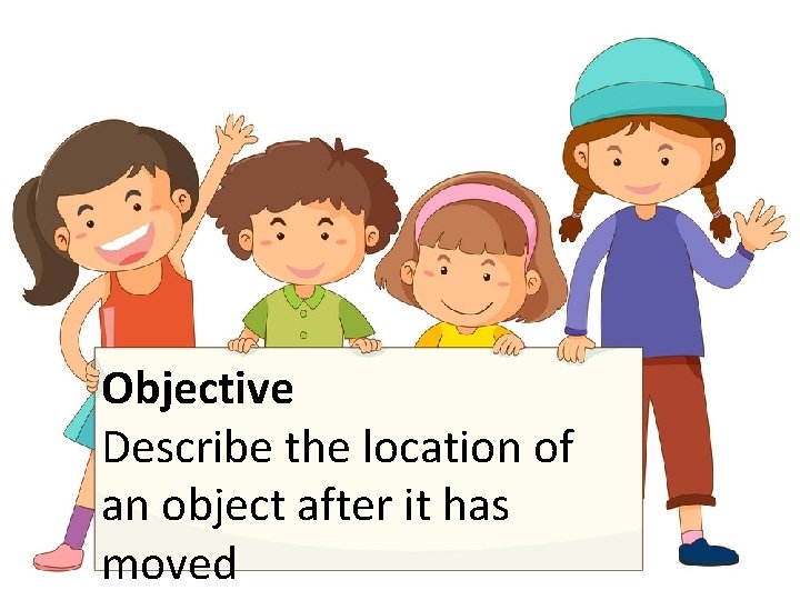 Objective Describe the location of an object after it has moved 