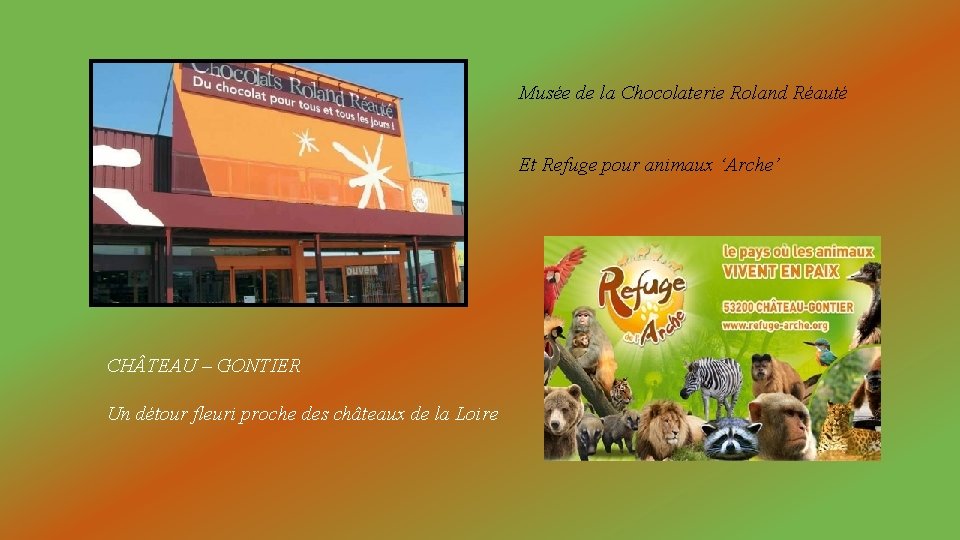 Musée de la Chocolaterie Roland Réauté Et Refuge pour animaux ‘Arche’ CH TEAU –