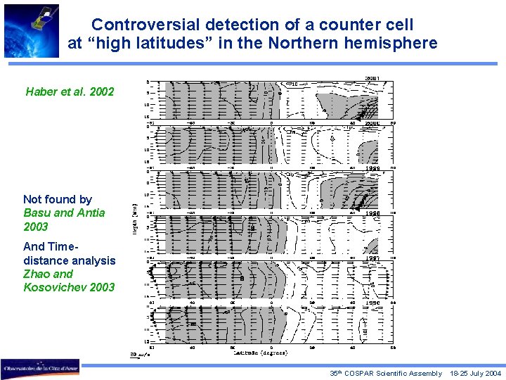 Controversial detection of a counter cell at “high latitudes” in the Northern hemisphere Haber