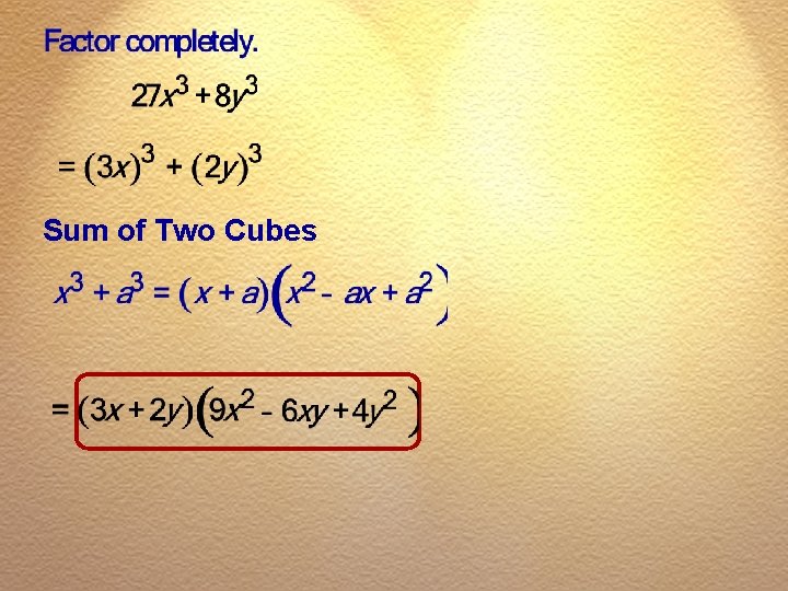 Sum of Two Cubes 