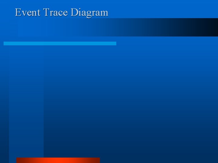 Event Trace Diagram 